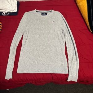 Hollister Light Gray Knit Sweater